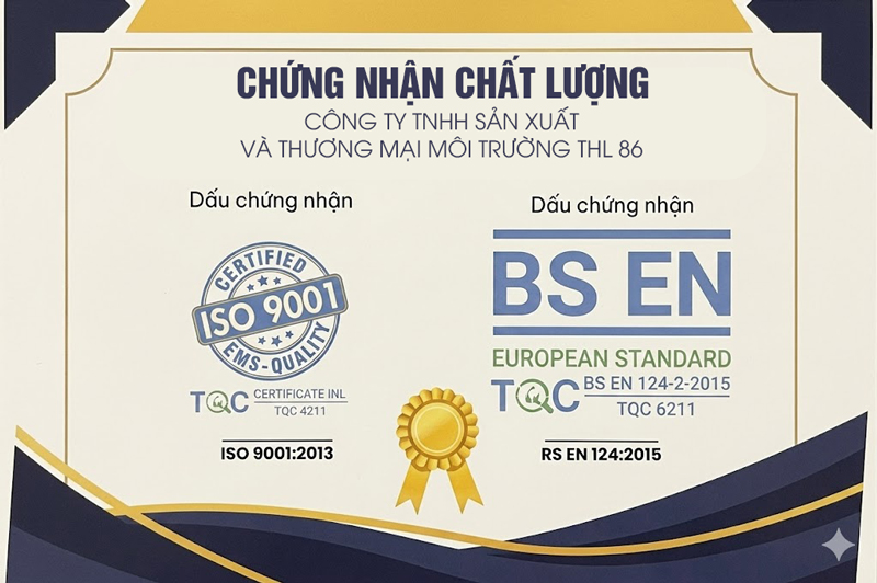 Các chứng nhận của Xướng nắp hố ga THL