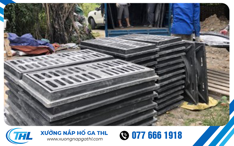 Chuẩn bị Song chắn rác bằng gang cầu có khung