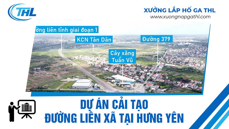 Dự án cải tạo đường liên xã tại Hưng Yên