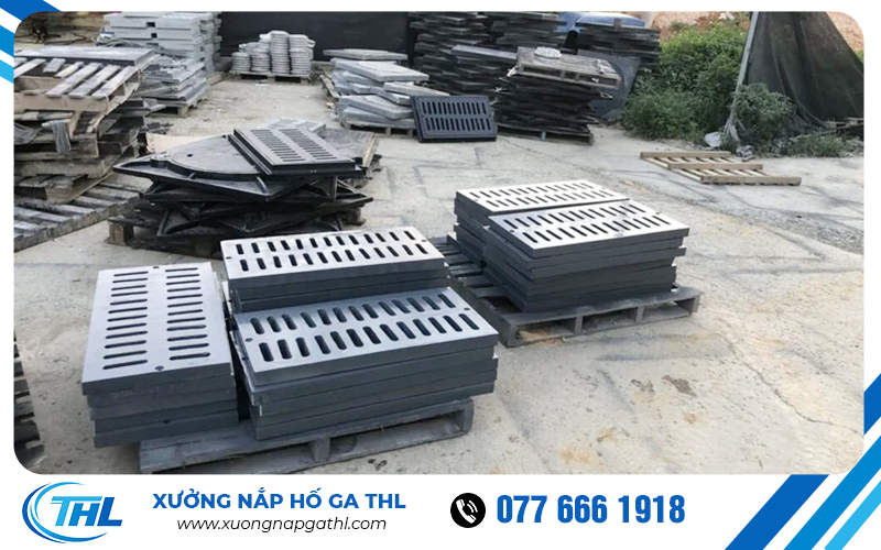 Song chắn rác bằng composite có khung