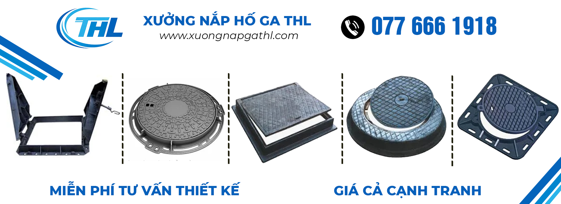 Banner nắp hố ga