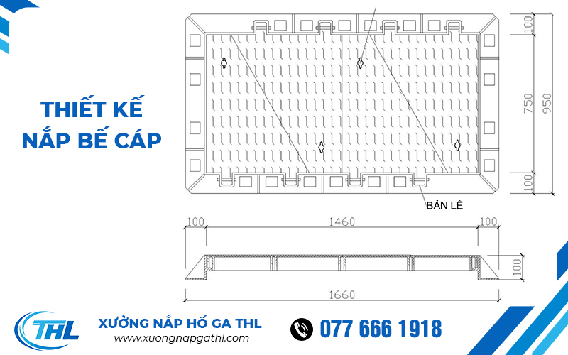 Thông số kỹ thuật nắp bể cáp